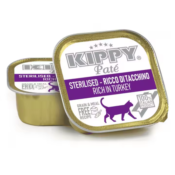 Kippy Paté de Pavo para Gatos Esterilizados – Lata 90 g - 1