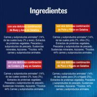 FELIX - Duo Gelatina (48x85 gr) - Comida Húmeda Festín de Sabores (Buey y Aves, Pollo y Riñón, Cordero y Buey, Pavo e Hígado) (12x4x85 gr) - details 1