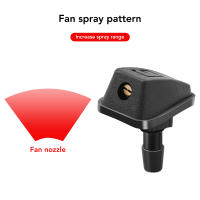 Kit De 2 Piezas De Boquilla De Limpia Para Parabrisas Delantero Universal Para Coche Ajuste De Salida De Agua Cubierta De Mangote De Rociador - details 5