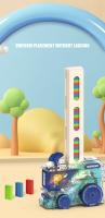 Juego De Dominoes Colorido Automático Para Niños Set Educativo Inteligente De Coche Eléctrico Y Torreón DIY Regalo De Rompecabezas - details 7