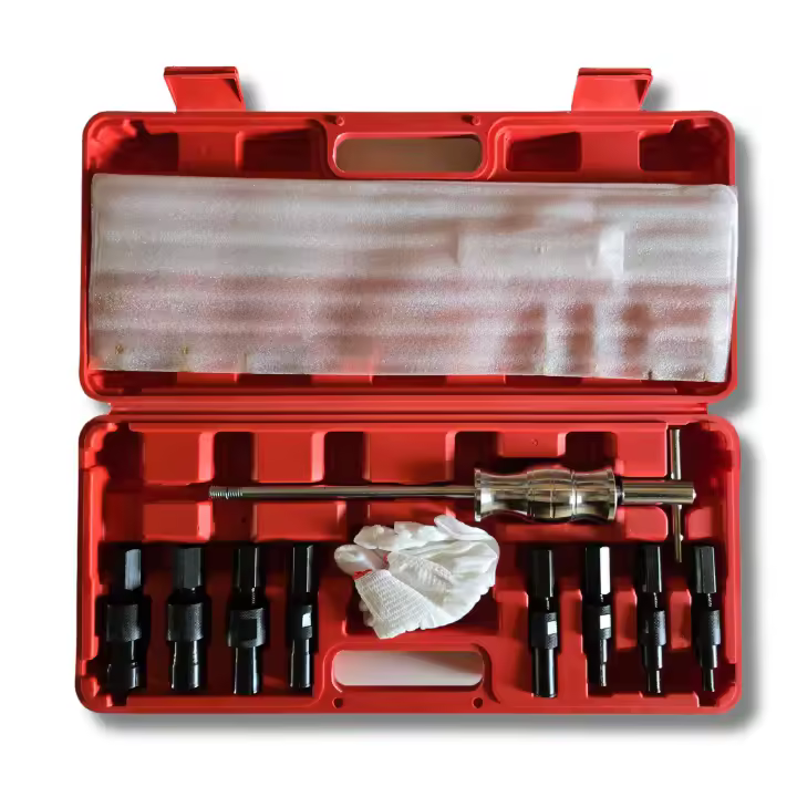 Kit de Herramientas de Martillo de cojinete Ciego Interior de 10 Piezas Kit de Herramientas de extracción de Extractor de cojinetes con Estuche de Transporte Herramientas - 1