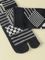 Calcetines De Joven Para Mujer Diseño Divertido Y Coloreado Con Puño Split Algodón Poliéster Spandex Medio Tobillo Estilo Harajuku AB Tabi Calcetines - details 9