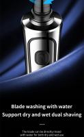 Afeitadora Eléctrica Recargable Para Hombres Cuchillo De Afeitar Portátil Flotante Tres Puntas Lavable Con Agua - details 7