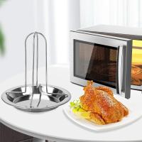 Soporte De Asado Para Pollo En Acero Carbono Herramientas De BBQ Para Exteriores Placa De Asado No Adhiere Al Mercado De Cocina - details 2
