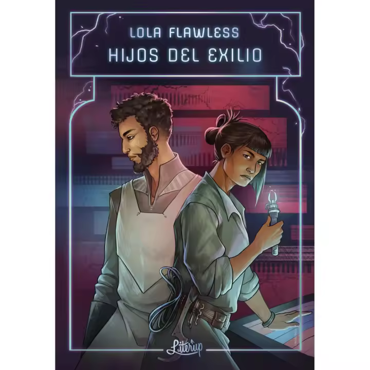 Libro HIJOS DEL EXILIO Editorial LITERUP Tapa dura - 1