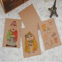 20 Pcs Papel De Decoración DIY Dibujo Y Doodle Calidad Gruesa De Cuero Genuino Postcarte Y Marcapáginas Para Manualidades - details 2