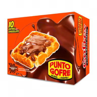 Gofres con chocolate Punto Gofre caja con 10u. - 1