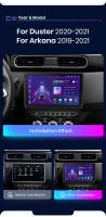 Junsun Radio Coche para Renault Duster HM 2 2020 2021 Arkana 2019 2020 2021 AI Voice 2 din Pantalla Coche Android Auto Multimedia Navegación GPS Auto radio - details 2
