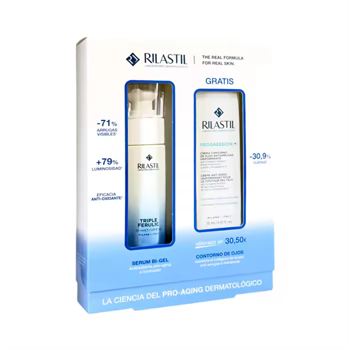 Rilastil Multirepair Triple Ferulic Sérum Bi-gel 30ml + Progression (+) Contorno de Ojos 15ml - 1