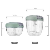 Molinillo Manual De 500/900ML Para Carne Y Ajo Corte De Verduras Y Cebollas Compressor De Ajo Y Verduras Accesorios De Cocina - details 6