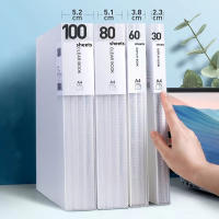 Carpeta De Almacenamiento A4 Con Pantallas Transparentes Colección Morandi Duradera Y Moda Organizador Espacioso Para Documentos - details 3