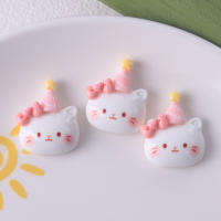10Pcs Clip De Pelo Accesorios De Joyería Para Scrapbook Figuras De Gato Cartoon En Resina Ornamento Para Teléfono Móvil - details 3