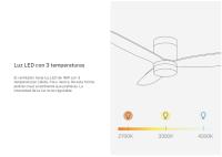 CREATE -  Ventilador de techo 40W silencioso Ø132 cm apto para interior y exterior, Color motor blanco -  WIND LITE - details 3