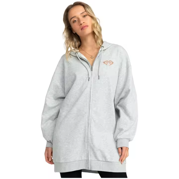 Sudadera con Capucha Roxy Backyard Party para mujer en color gris - 1