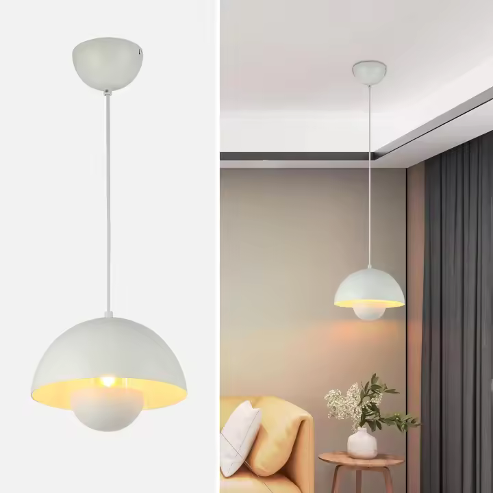 ALPINALUZ Lámpara Colgante Techo Moderna de Metal E27 para Comedor, Salón, Dormitorio - 1