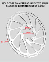 Rotura De Freno De Bicicleta Centerline 160mm 180mm 203mm Con 6 Tornillos T25 Disco De Freno Para MTB Y Bicicletas De Carretera Piezas De Freno Hydraulico - details 2