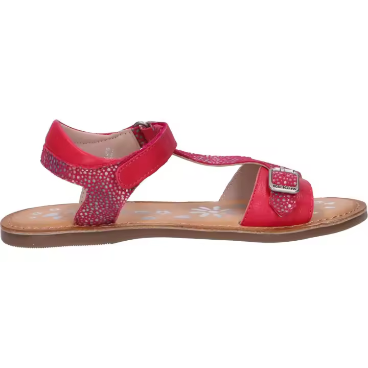 KICKERS 784454-10 DIAZZ 13 ROSE FONCE IMPRIME Girls Sandals - 1