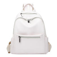 Nueva mochila informal de cuero suave para mujer, moderna y de alta gama, con gran capacidad para desplazamientos diarios. - details 3