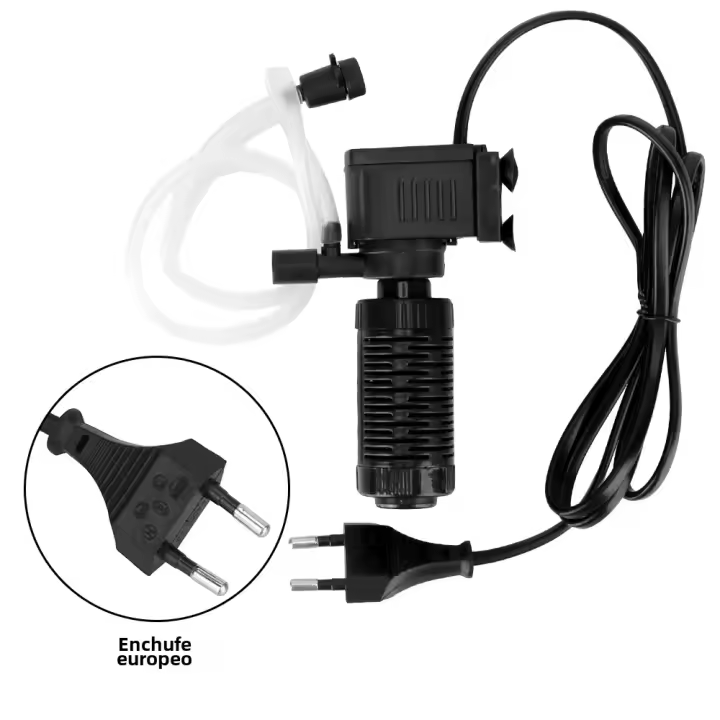 Filtro De Acuario Mini Tanque De Peces Purificador De Agua Oxigenación Filtro Suminergente 3 En 1 Para Tanque De Peces - 1