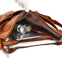 Mochila Vintage De Cuero Sintético Para Mujer Diseñadora 3 En 1 2024 Bolso De Escuela Viaje Mochila Para Damas - details 21
