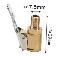 Adaptador De Conector De Válvula De Neumáticos Para Coche Tampa De Inflador De Aire De Latón 6/8mm Libera Rápida Clip-on - details 6