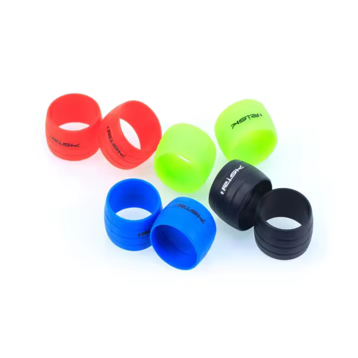 Cinta De Manillar De Bicicleta Risk Anti-Derrapante Cubierta De Gel De Silicio Protector De Ruta Para Manillar Fijo - 1