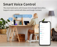 Bulbo LED Inteligente Cozylife E27 18W 15W 12W Luz Dimmable WiFi Compatible Con Google Home Y Alexa Para Dormitorio Y Sala De Estar - details 3