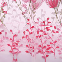 Cortinas De Tulipán Para Sala De Estar Y Dormitorio Partition Floral Puerta Cocina Modernas Simplicidad Decoración Hogar - details 72
