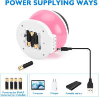 Niños Luz Nebulosa Estrella proyector LED de color changing USB/Bathería Bebé Niña Niños Noche Romántica lámpara - details 14