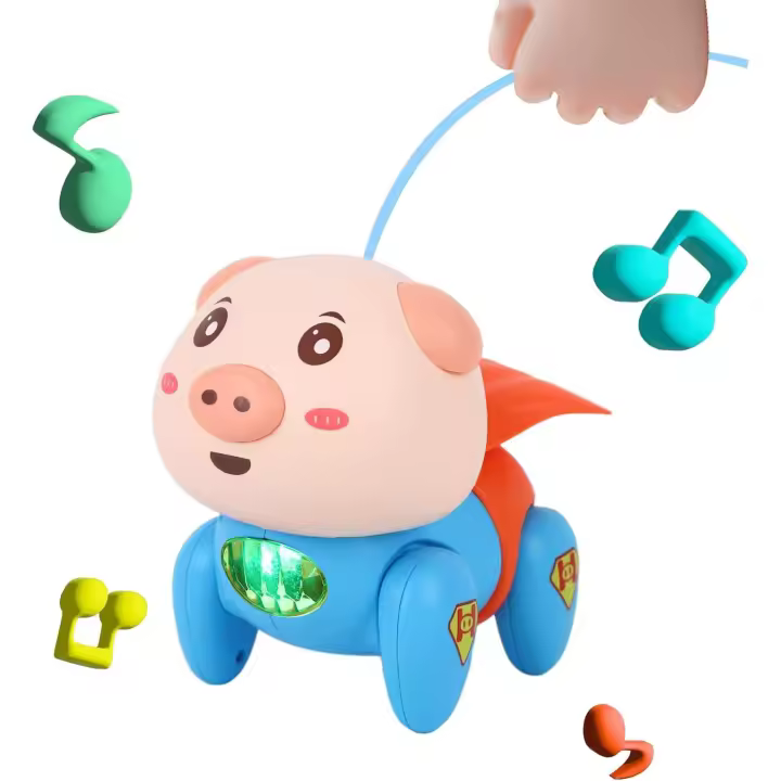 Cerdito electrónico multicolor con sonidos y movimientos, regalo creativo para cumpleaños. - 1