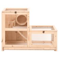 vidaXL Jaula para hámster madera maciza abeto 81x40x60 cm - details 3