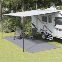 vidaXL Alfombrilla de camping 5x2,5 m Color Azul,  Crema,  Antracita y mas - details 3