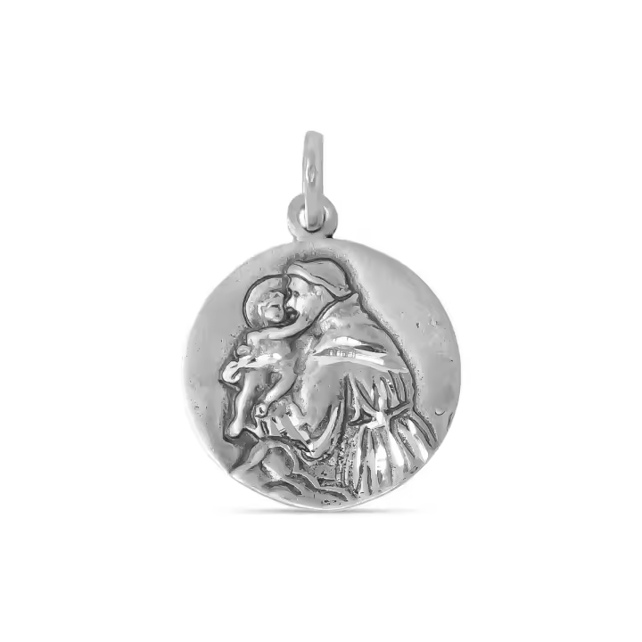 Inmaculada Romero Medalla Plata Ley 925m San Antonio 21mm Unisex - 1