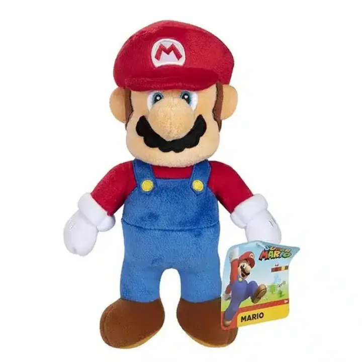 Super Mario Peluche clásico producto oficial 25cm 409474-MARIO JAKKS - 1