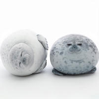 Peluche De Seal De 3D Angry Blob Cojín De Descanso Para Bebés Juguete De Lobo Marino Suave Relleno De Algodón PP Regalos Para Niñas Y Niños - details 0