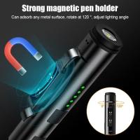 Linterna USB Recargable UV 4 En 1 (UV/LED/COB) Multifuncional Mini Con Fuente De Luz LED 4 Indicadores Y Clip De Bolígrafo - details 12