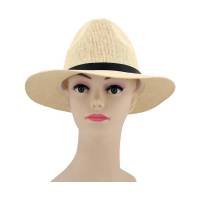 Kebedo Moda Sombrero de Paja para Hombre Mujer de alta calidad, Gorro Panamá de Verano UPF 50, Sombrero Marrón, Estilo Fedora para el Sol, Playa, Fiesta, De ala Ancha, Plegable y Ligero Marrón, Talla Única Ajustable 56-57CM - details 2