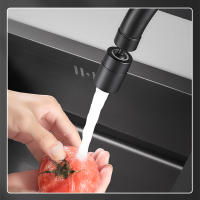 Extensor De Grifo Rotativo 360° Negro Cobre Ajustable 2 Modos Regla De Lavabo Boquilla Grifo Rotatorio Antisalpicaduras Tapón Bucinero - details 5