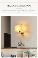 Lámpara De Pared De Tela E27 Con Interruptor Luz De Lectura LED Para Dormitorio Estudio Hotel Decoración Nórdica Moderna - details 4