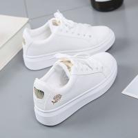 Zapatos Blancos Pequeños Para Mujer 2023 Otoño Bordados De Rosa Suela Gruesa Cuero Casual Estudiantes Zapatos Plataforma - details 7