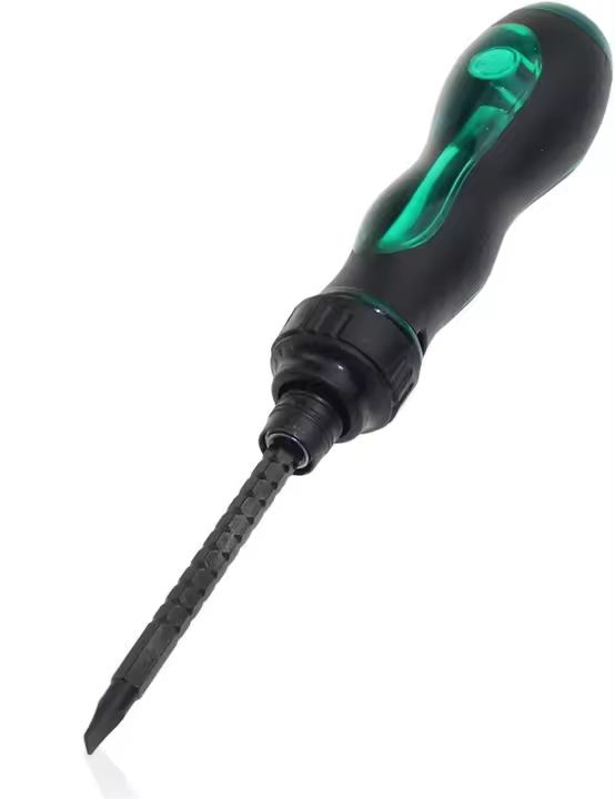Destornillador Doble Cabeza Magnético Ajustable Telescópico De Longitud Ratchete Para Reparación Multifuncional Tipo Phillips Y Slotted Acero De Vanadio Crômio - 1