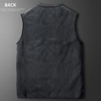 Chaleco De Invierno Para Hombre 6XL Abrigo Sin Mangas Grueso Y a Prueba De Viento Con Cierre De Cremallera Estilo Casual Slim Fit - details 2