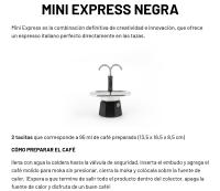Bialetti Cafetera Clásica Italiana - Mini Express Italiana 2 Tazas - 95 ml Cafetera de Aluminio de Alta Calidad color Negro para uso en Cocina (no incluye tacitas) - Adecuada para hornillos de gas y placas eléctricas - details 1