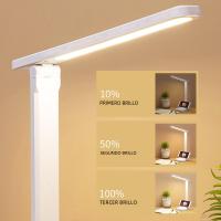 Lámpara De Escritorio LED Recargable 6000mAh Con Luz Nocturna Protección Ocular Táctil Plegable Dimmer Continuo USB Moderna - details 5