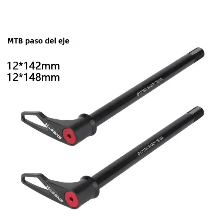 HASSNS Thru Axle Para Bicicleta De Montaña 15x100 15x110 Eje Trasero Hub Palancas 142/148*12mm Accesorios De Rueda De Bicicleta - 1
