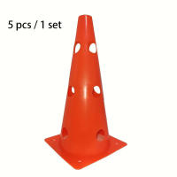 5pcs Barriles De Señalización Perforados De 32CM Conos De Barricada Para Entrenamiento De Fútbol Y Baloncesto Material PVC - details 5