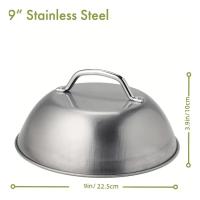 Cubierta De Limpia Horno De Acero Inoxidable De 9 Pulgadas Herramientas De Barbacoa Perfectas Para Camping Al Aire Libre Y Picnics Ideal Para Regreso a La Escuela - details 5