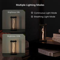 Lámpara De Mesa LED Táctil Cuadrada Creativa Luz Nocturna Cuantum Para Dormitorio Estudio Lectura Cuidado Ocular Con Tipo-C Decorativo - details 7