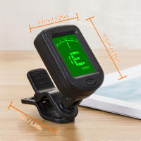 Afinador Electrónico JT-02 Universal Clip-On Para Guitarra Eléctrica Bajo Violín Ukulele Sensible Y Rotatable - details 1