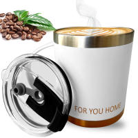 Taza Termo Cafe para Llevar de 380ml Blanca Bronze Sin BPA - details 0
